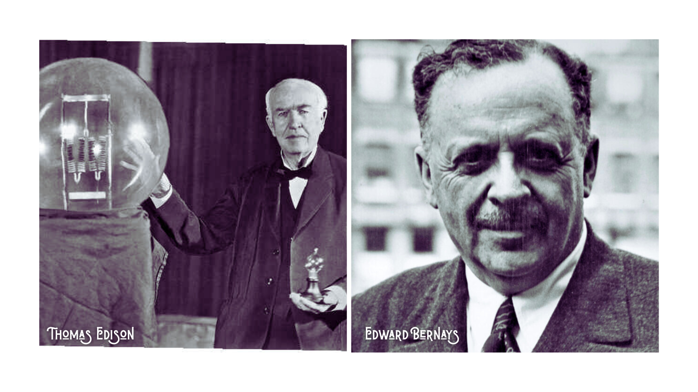 Thomas Edison - Edward Bernays - strategy - digital strategy - website - sito web - vision - marketing